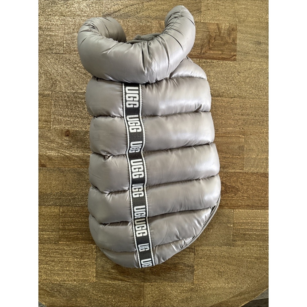 UGG Medium Pet Puffer Coat Jacket in‎ Seal Gray